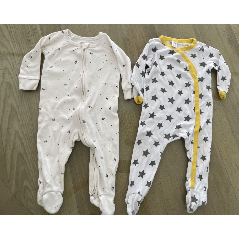 Baby Lot of Sleepers Pehr Organic Cotton 3-6 months Baby Nordstrom 9 months